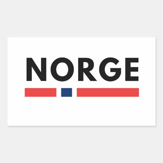 Norge Rectangular Sticker (Front)
