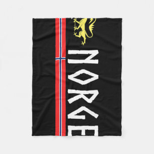 Norge Soccer Jersey Shirt Flag Of Norway Norwegian Fleece Blanket