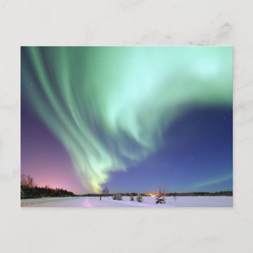 Norhtern Lights Alaska Postcard