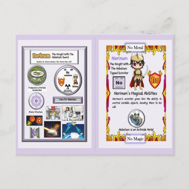Norinum - Knight Nobelium Scimitar Postcard (Front)