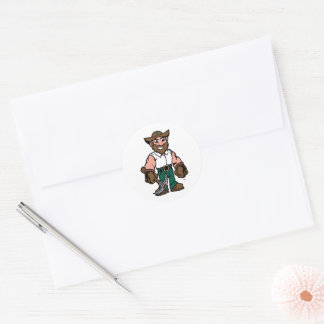 Norm the Niner Classic Round Sticker