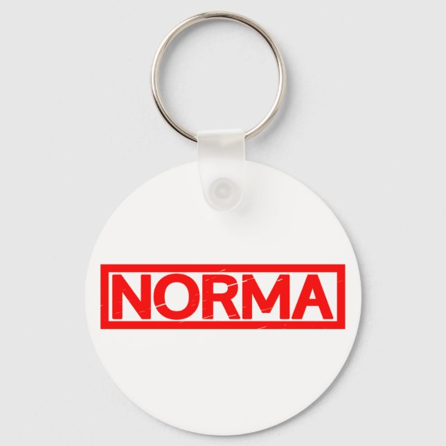Norma Stamp Keychain (Front)