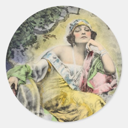 Norma Talmadge Round Sticker Set