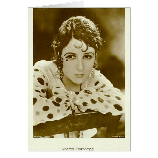 Norma Talmadge vintage portrait card (Front)
