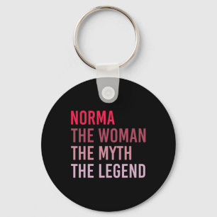 Norma The Woman Myth Legend Personalized Name Birt Keychain