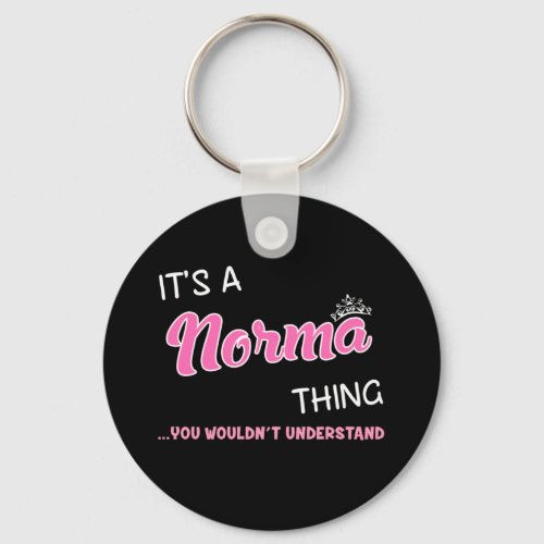 Norma thing you wouldnt understand name keychain