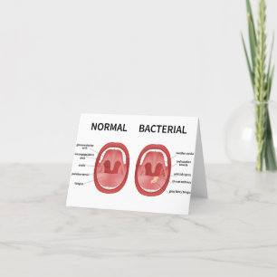 Normal Bacterial Letterpress Thank You Card