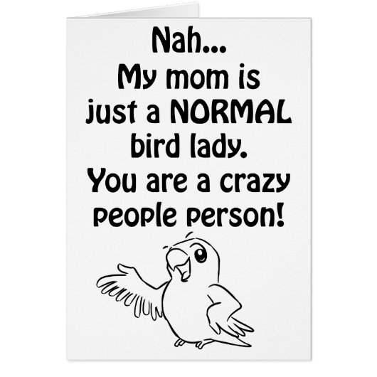 Normal Bird Lady Cards (Front)