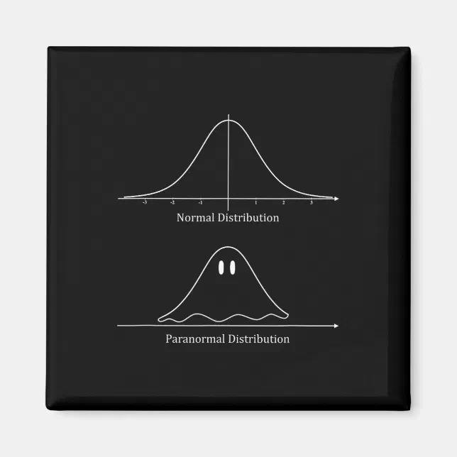Normal Distribution Ghost Normal Distribution Funny Ghost Halloween Costume Magnet | Zazzle
