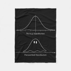 Normal Distribution Halloween Costume Fun  Fleece Blanket
