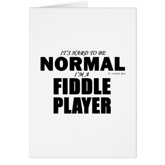 Normal Fiddle Player Cards (Front)