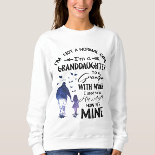Normal Girl Granddaughter Grandpa With Wings Angel Sweatshirt