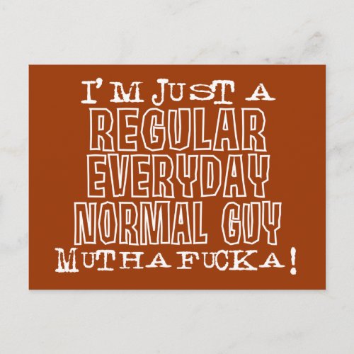 Normal Guy Postcard