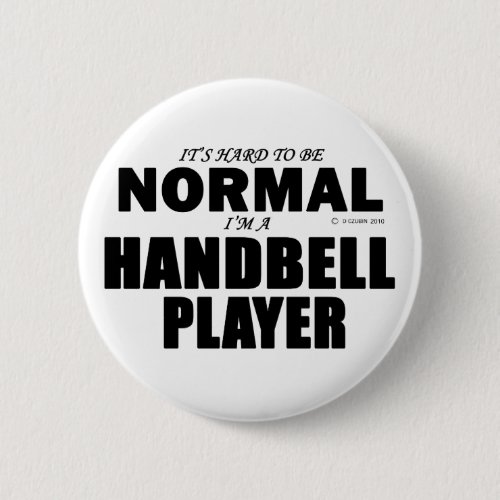 Normal Handbell Player Pinback Button