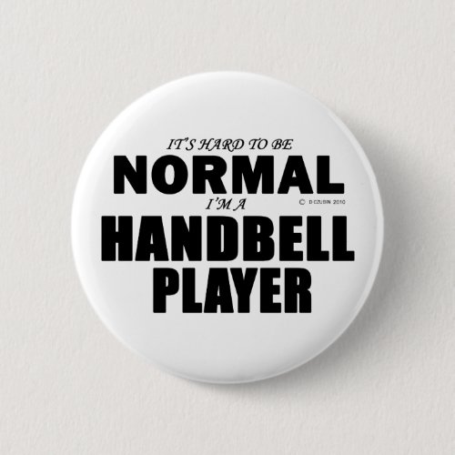 Normal Handbell Player Pinback Button