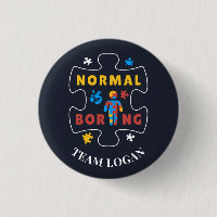 Normal is Boring Autism Awareness Matching Family