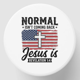 Normal Is Not Coming Back Jesus Revelation Shirt_1 Mini Candle Favors