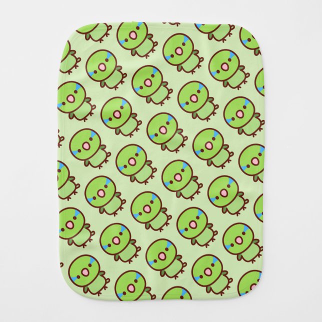 Normal male Pacific parrotlet Baby Burp Cloth (Front)