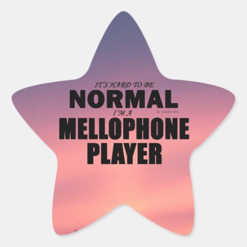 Normal Mellophone Player Star Sticker