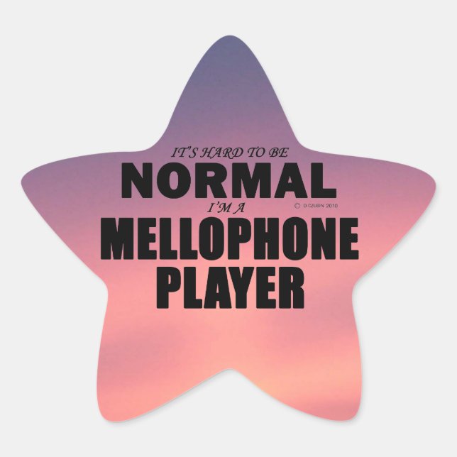 Normal Mellophone Player Star Sticker (Front)