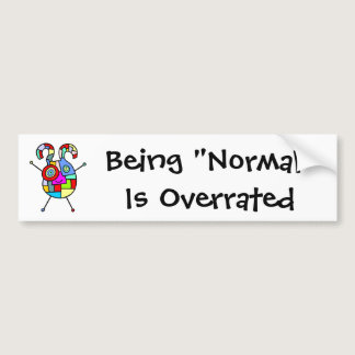 Normal Overrated (customizable) Bumper Sticker