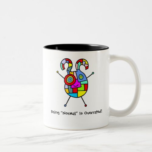 Normal Overrated customizable Two_Tone Coffee Mug