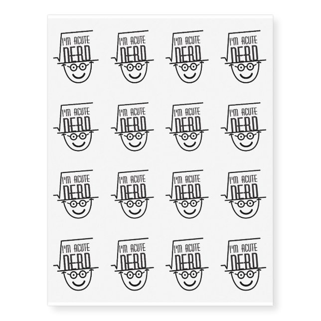 Normal & Paranormal Distribution Math Graph Ghost Temporary Tattoos (Front)