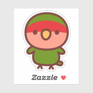 Normal Peach-faced lovebird Sticker