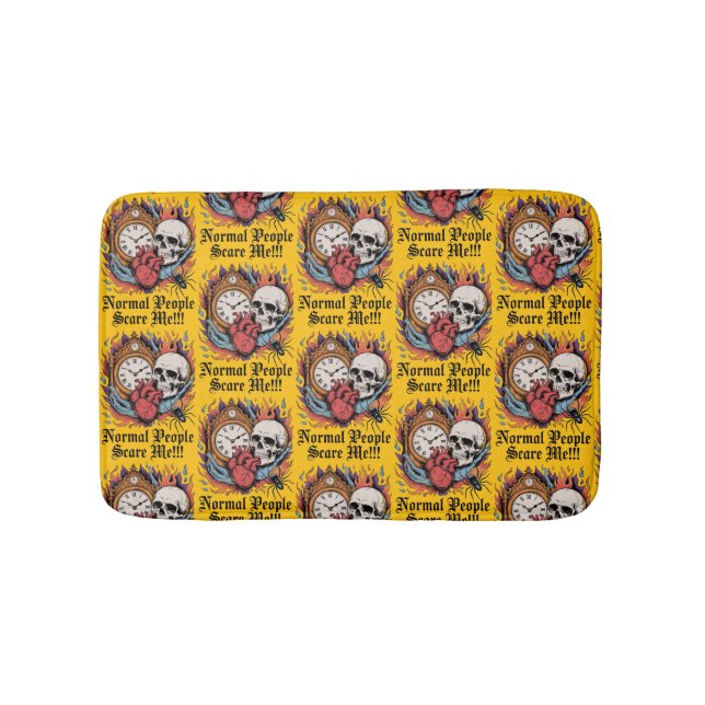 Normal People Scare Me Bath Mat (Front)