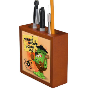'Normal People Scare Me' Frankenstein Character Desk Organizer