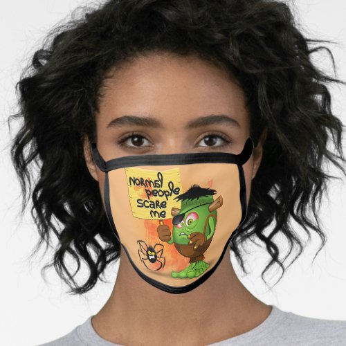 Normal People Scare Me Frankenstein Character Face Mask