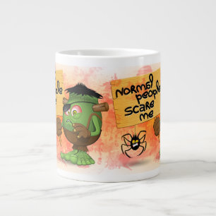 'Normal People Scare Me' Frankenstein Character Giant Coffee Mug
