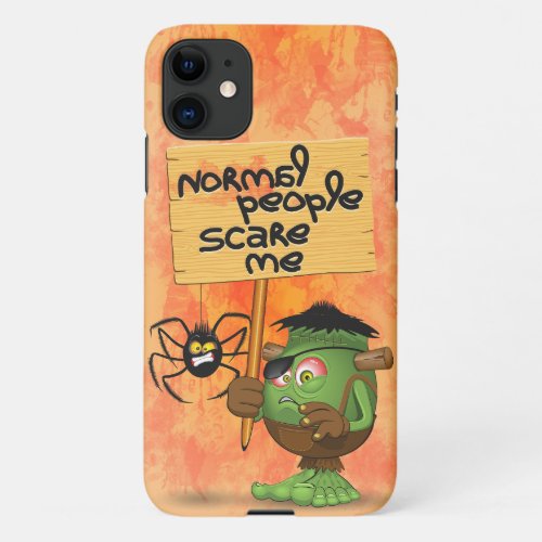 Normal People Scare Me Frankenstein Character iPhone 11 Case