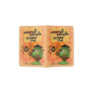 'Normal People Scare Me' Frankenstein Character Passport Holder