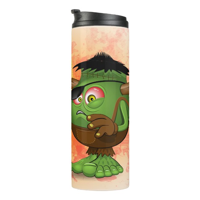 'Normal People Scare Me' Frankenstein Character Thermal Tumbler (Rotated Right)