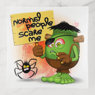 'Normal People Scare Me' Frankenstein Character Trinket Tray