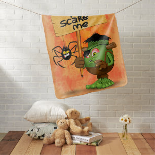 'Normal People Scare Me' Humorous Frankenstein Baby Blanket
