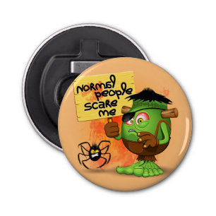 'Normal People Scare Me' Humorous Frankenstein Bottle Opener
