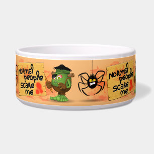 'Normal People Scare Me' Humorous Frankenstein Bowl