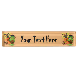 'Normal People Scare Me' Humorous Frankenstein Desk Name Plate