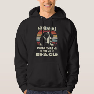 Normal People Scare Me Not My Beagle Hoodie
