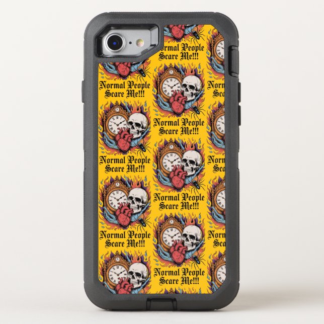Normal People Scare Me Otterbox iPhone Case (Back)