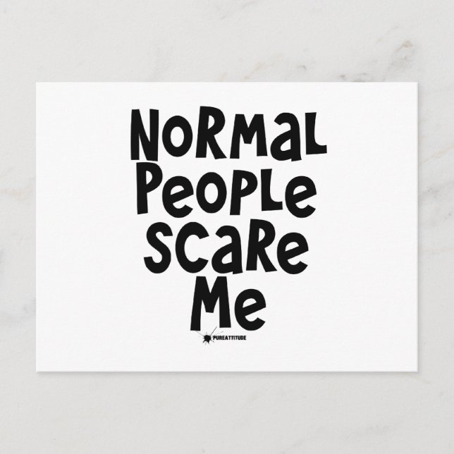 Normal People Scare Me Postcard (Front)