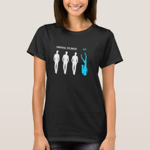 Normal People Versus Me Ocean And Sea Diving  Scub T-Shirt