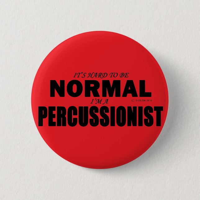 Normal Percussionist Button (Front)
