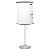 Normal Pulse Inside Heartbeat Electrocardiogram Table Lamp (Left)