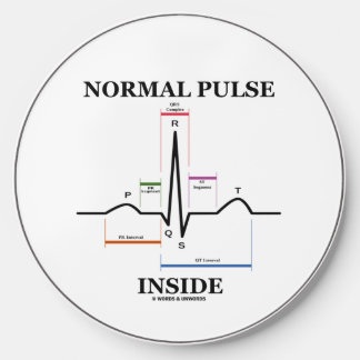 Normal Pulse Inside Heartbeat Electrocardiogram Wireless Charger