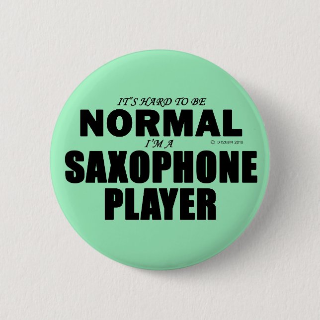 Normal Saxophone Player Button (Front)