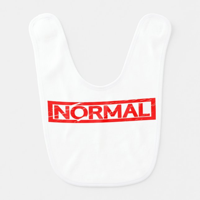 Normal Stamp Baby Bib (Front)