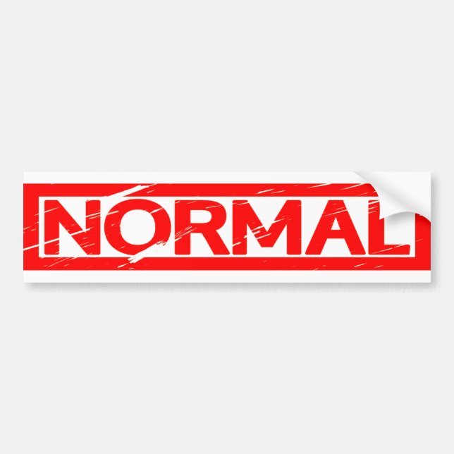 Normal Stamp Bumper Sticker (Front)